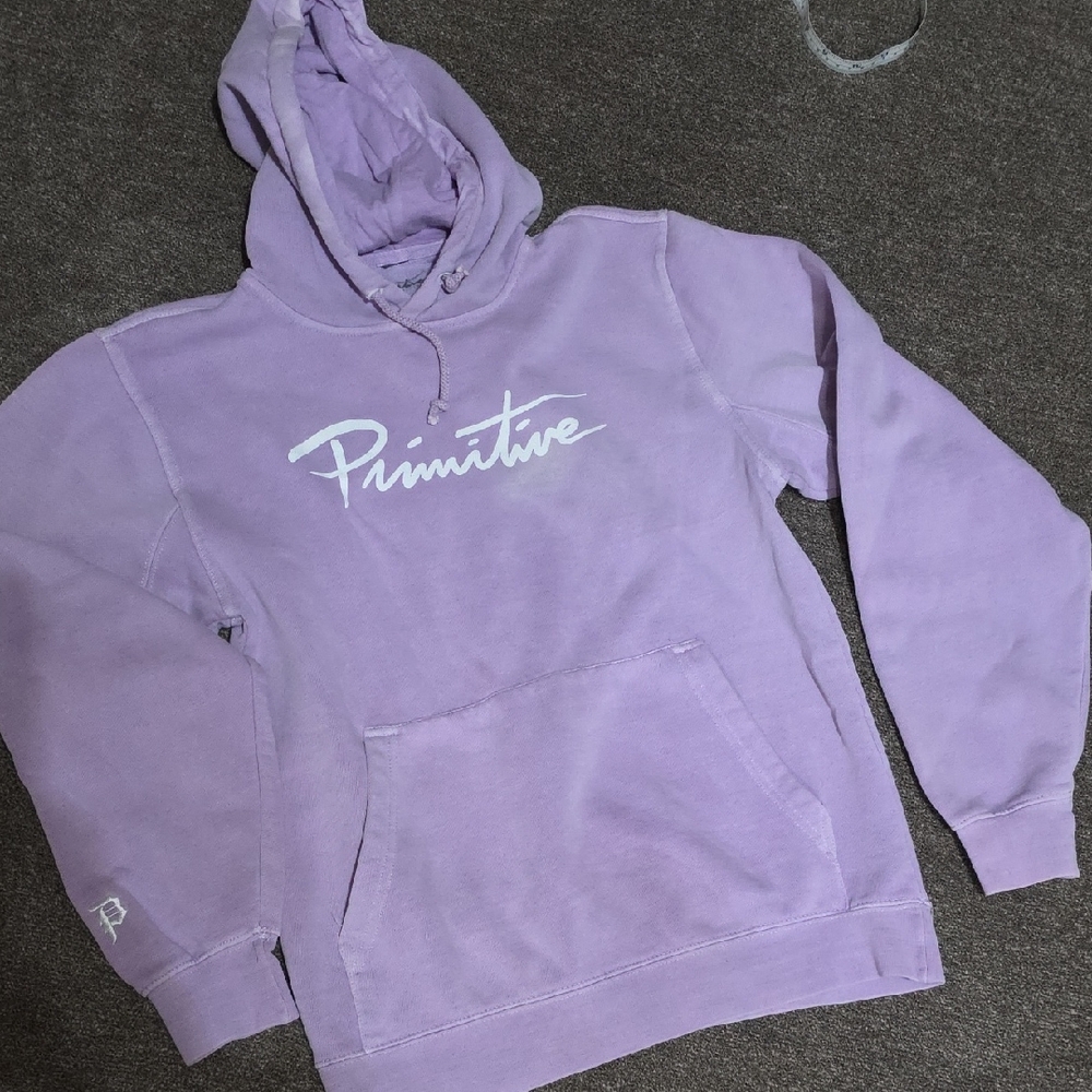 Primitive Purple Hoodie with White Logo